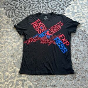Express Men’s Loyalty Short Sleeve Tee Black Large